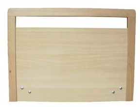 Piecero y cabecero en DM con melamina y marco de madera para camas articuladas