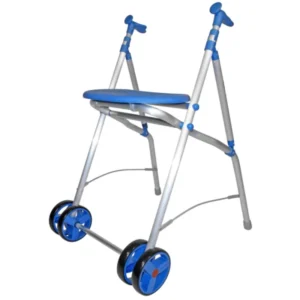 Andador plegable de aluminio con ruedas