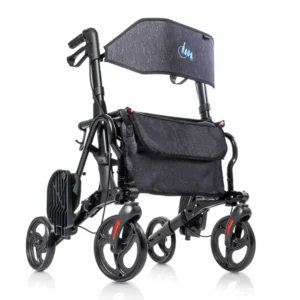 Andador Rollator Magnum Plus con Asiento y Reposapiés – Aluminio 2 en 1
