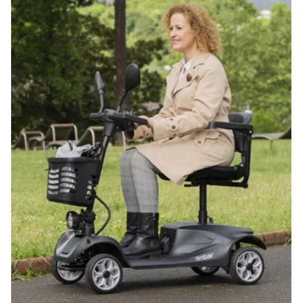 Scooter Electrica Urbana Ambar Wellell Motor 350w Y Asiento Giratorio 360 - vista trasera